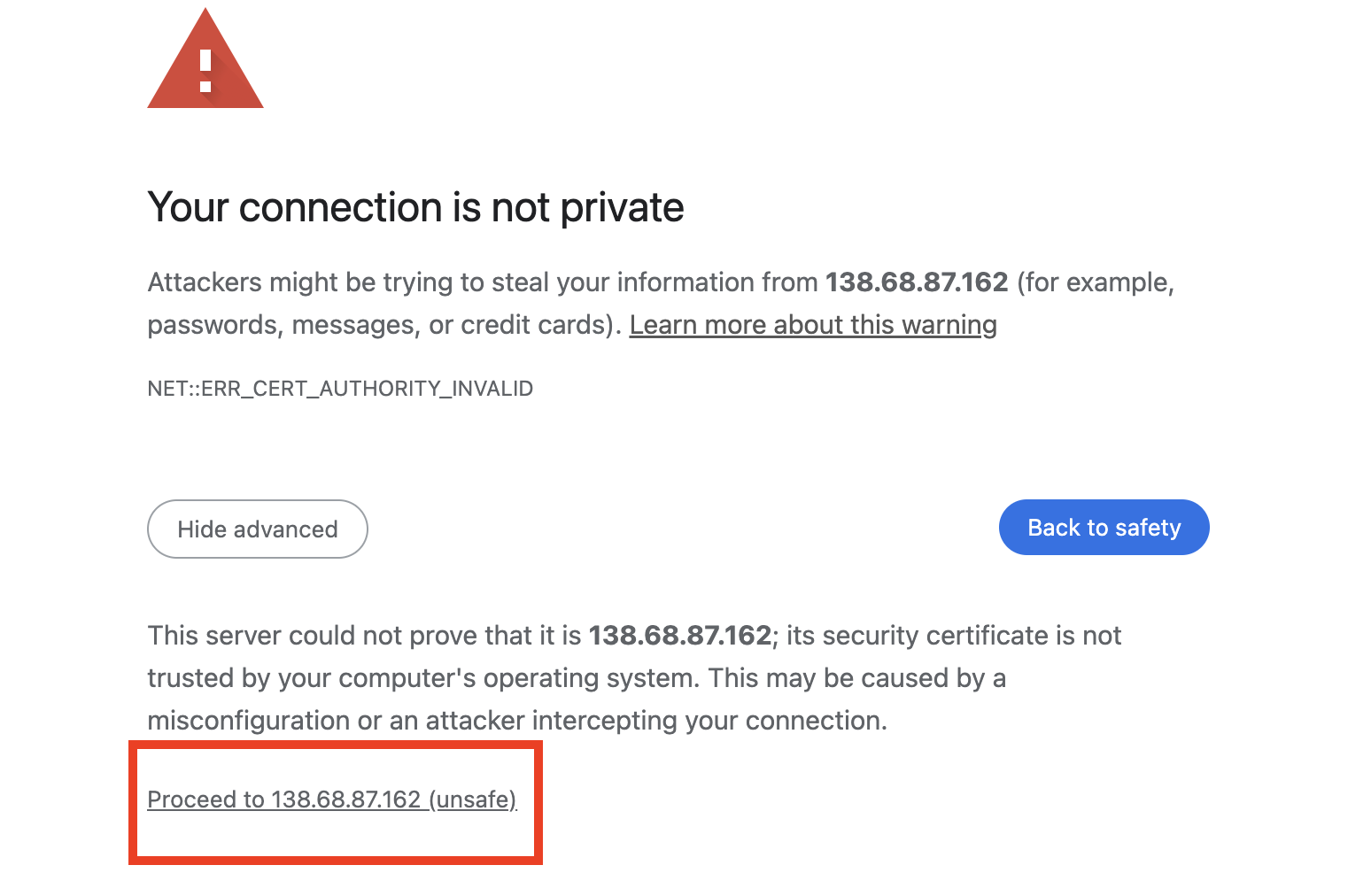 Advanced Security Options
